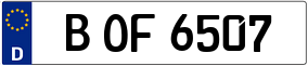 Trailer License Plate